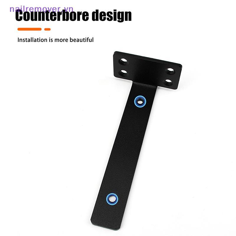 [NR] 1 Bộ Kệ Gang Hạng Nặng Braets Kệ Nổi Braets 4MM Thied Invisible L Braets Cho Kệ Hỗ Trợ MỚI