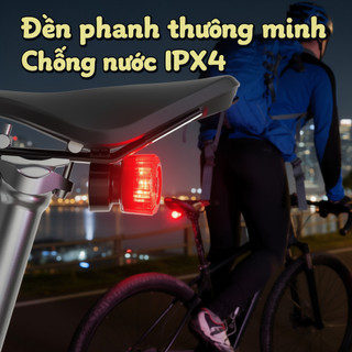 Đèn hậu xe đạp LED COB màu đỏ, chống nước IPX4, sạc USB - An toàn khi đi đêm