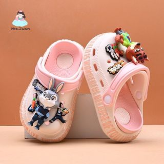 Dép lỗ Zootopia cho bé - Dép EVA chống trượt mềm nhẹ sandal hè đi biển đi chơi cho bé trai bé gái