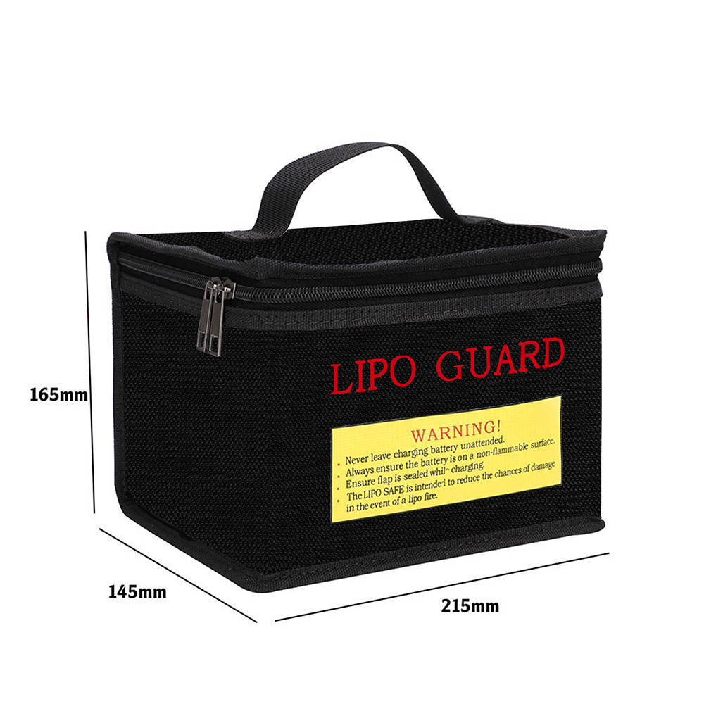 Túi chống cháy nổ bằng pin Lithium Túi dây kéo Lipo chống cháy để sạc và lưu trữ Gói pin Lipo