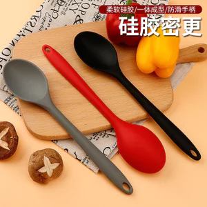 Bao Gồm Tất Cả Trong Một Thìa Silicon Kích Thước Lớn Michael Trẻ Em Thực Phẩm Bổ Sung Dụng Cụ Thìa Canh Thìa Cơm Thìa Canh Salad OIMM