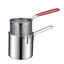 Nồi chiên inox nhỏ có lưới lọc cho bếp từ, tiết kiệm nhiên liệu, không tráng, dùng gia đình