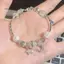 Mặt dây chuyền và vòng tay nữ opal mặt trăng pha lê, quà tặng sinh nhật ngọt ngào