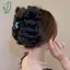 Retro Mới Lớn Bướm Mây Lưới Kẹp Tóc Thời Trang Đuôi Ngựa Cá Mập Lấy Kẹp Bé Gái Quà Tặng Phụ Kiện Tóc