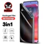 Phim mặt sau bằng sợi Carbon 3in1 cho Redmi K90 K80 K70 Ultra Pro Max Phim Hydrogel mềm chống gián điệp riêng tư cho Redmi K60E K60 K50i K50 Pro Ultra Gaming Phone Back + Bảo vệ màn hình phía trước