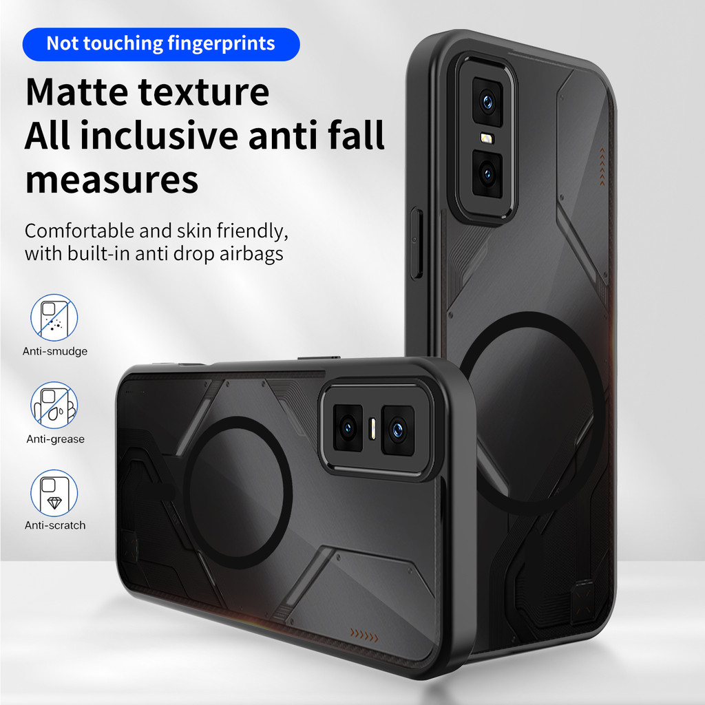 Ốp lưng Infinix GT 30 Pro 5G Vỏ thu hút từ tính màu đen mờ cho Infinix GT 30 5G Vỏ điện thoại