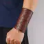 AqToCna Thời Trang Punk Nam Nữ Cosplay Da Rộng Vòng Tay Áo Giáp Vòng Cổ Bảo Vệ Cổ Tay Họa Tiết Viking Vòng Tay Rộng Vòng Tay Trang Sức AqToCna