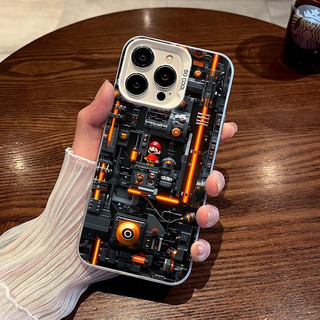 Ốp Điện Thoại Cơ Khí Tương Thích Cao Cấp iPhone 7Plus 16Pro Chống Mài Mòn 14Plus 13Pro 15ProMax 12ProMax Hợp Thời Trang 11 XSMAX 17PROMAX Vỏ Bảo Vệ Chống Sốc Chống Sốc