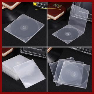[Còn hàng] SCANDIFY Hộp PP vuông 20 chiếc, CD trong suốt phong cách mỏng, Vỏ PP đĩa đơn di động có thể cài đặt Hộp lưu trữ DVD CD