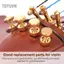 Toyuvn HUIOP 4 Bộ điều chỉnh dây bằng hợp kim vàng Bộ điều chỉnh dây cho 3/4 4/ Violin với độ bền và độ ổn định vượt trội Hình thức rất đặc biệt Dễ lắp đặt Bộ phụ tùng thay thế
