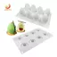 Khuôn Silicon Trứng Phục Sinh Tám Lỗ Ba Chiều Hình Trứng Thạch Cao Khuôn DIY Handmade Trang Trí Nhà Cửa Cho Lễ Phục Sinh