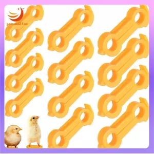 Dây buộc chân gia cầm, 12Psc Baby Chick Splay Leg Hobble Brace, Móc treo chân gà con cho bé, Niềng răng nướng gà