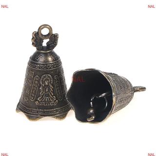 [NA] 2 Chiếc Chuông Cổ Trung Quốc mini Đồng Đồng Điêu Khắc Cầu Nguyện Guanyin Chuông MỚI