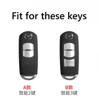 Chìa Khóa Xe Fob Vỏ Bảo Vệ Từ Xa Cho Xe Mazda 2 3 6 Demio Atenza Axela CX-5 CX5 CX-3 CX7 CX-9 3 4 CX30 2016 2017 2018 2019 Vỏ Chìa Khóa 2 3 Nút