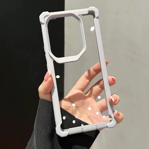 Ốp điện thoại cứng trong suốt chống sốc Ốp điện thoại chắc chắn cho Tecno Pop 7 8 9 10 Pova 5 6