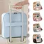 Túi đựng đồ trang điểm đứng FAVORITEGOODS, Túi đựng mỹ phẩm bằng da PU dung tích lớn, di động có ngăn đựng bút chống thấm nước dành cho học sinh nữ