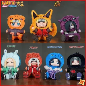 BH2 NARUTO Uzumaki Naruto Sasuke Dễ Thương Quái Vật Dự Tiệc Ngồi Series Vinyl Plushie Mù Hộp Túi Charm HB2