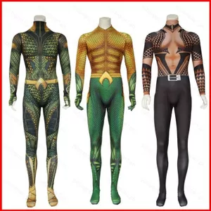 YB1 Aquaman 2 Cosplay Áo liền quần Man 3D Quần Một Mảnh Phù Hợp Với Trẻ Em Người Lớn Aquaman Và Vương Quốc Mất Tiệc Halloween CỦA