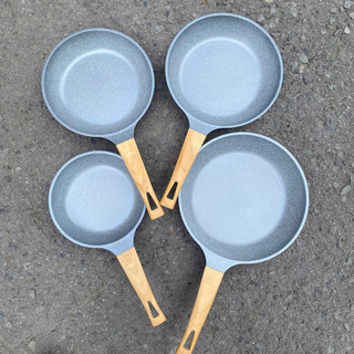Chảo Đáy Từ Hợp Kim Nhôm Nguyên Khối 20–28cm Phủ Ceramic 2 Mặt - DÙNG TẤT CẢ BẾP