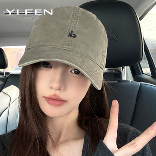 YIFEN Mỹ Retro Đơn Giản Chữ Thêu Mũ Bóng Chày Nữ 2026 Phong Cách Mới Rộng Vành Mềm Top Cặp Đôi Mũ