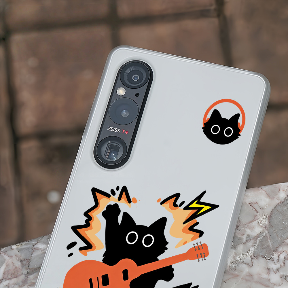 ROCK Cat Vỏ điện thoại Sony Xperia 1 II/III/IV/V, Xperia 5 II/III, Xperia 10 II/III/V, mỏng cứng, half-wrap, micro matte