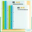 Bộ 4 Bìa nhựa tab phân trang sổ còng A5 / B5 / A4 màu trong suốt, xanh dương Bìa nhựa làm Binder