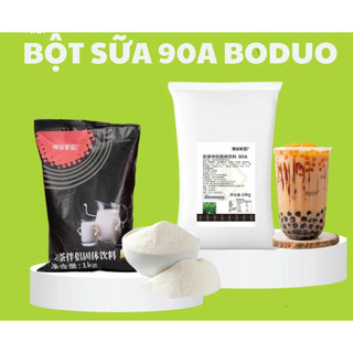 Bột Kem Không Sữa Boduo 90A 1kg Nguyên Liệu Pha Trà Sữa, Cafe Sánh Mịn