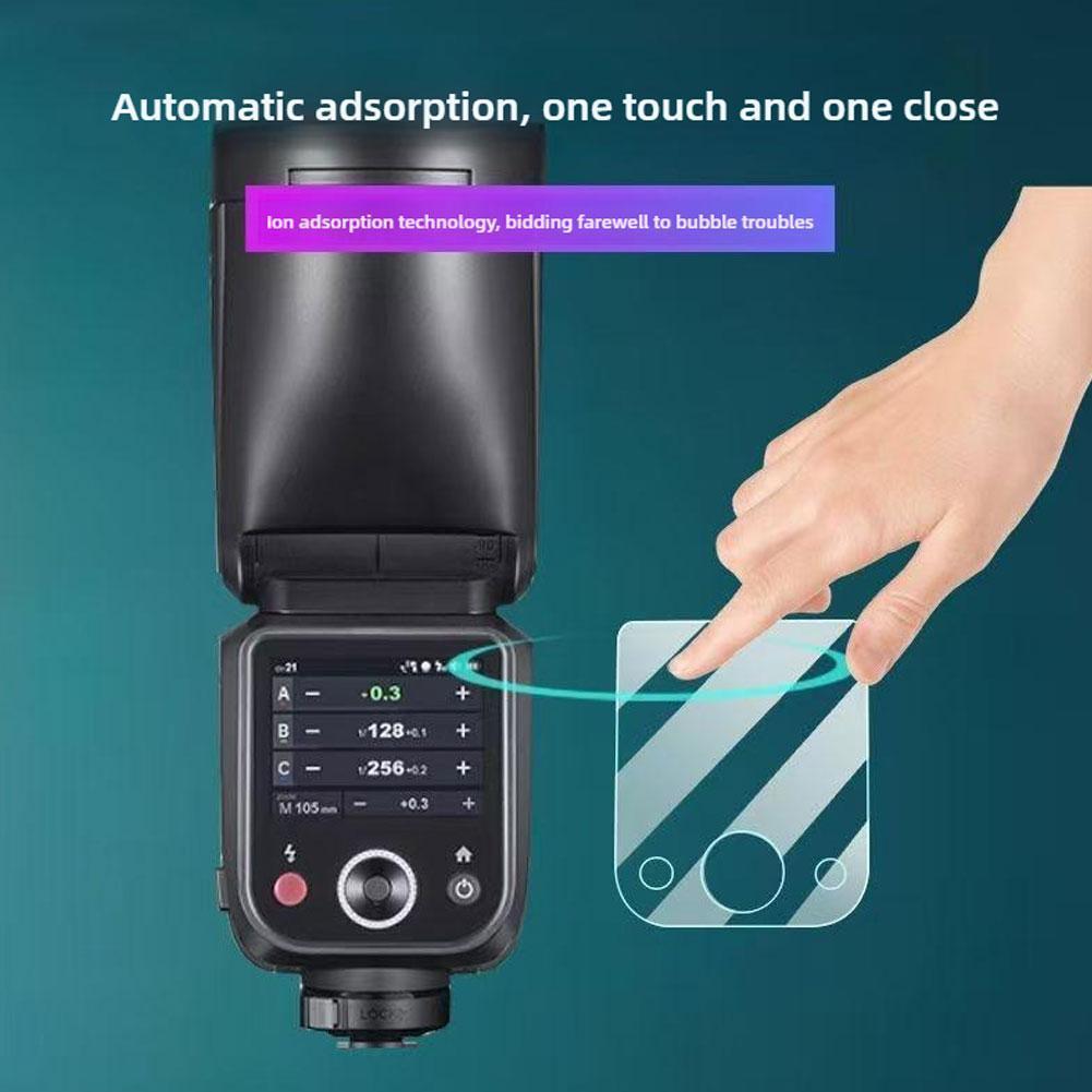 Miếng dán cường lực Godox V100 viền cong Bảo vệ màn hình,Trong suốt,Chống trầy xước