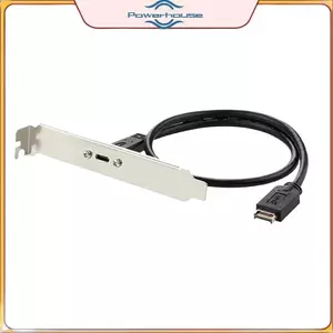 POWER 50cm USB 3.2 Bảng điều khiển phía trước Type-E sang USB-C Type C Đầu nối nữ Cáp nối dài TYPE-E Cáp vách ngăn.