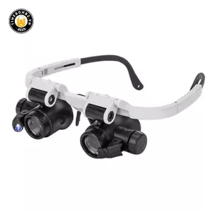 {TB & Bag} Kính lúp có đèn LED 8X 15X 23X Máy làm đồng hồ Jeweler Loupe.