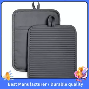 2 chiếc để sử dụng trong nhà bếp Găng tay silicon chống trượt chịu nhiệt-Pot Holders