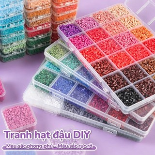 Bộ bổ sung Hạt xếp hình Đồ Chơi DIY An Toàn Cho Bé, Bộ 24/48/72/96 Màu Phong Phú, Quà Sinh Nhật & Quốc Tế Thiếu Nhi 1/6