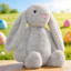< Pluscloth > Đồ chơi thỏ sang trọng Thỏ nhồi bông mềm mại Plushie Búp bê động vật mô phỏng dễ thương để trang trí phòng ngủ gia đình Quà tặng sinh nhật cho trẻ em và người lớn Đồ chơi thỏ Phục sinh