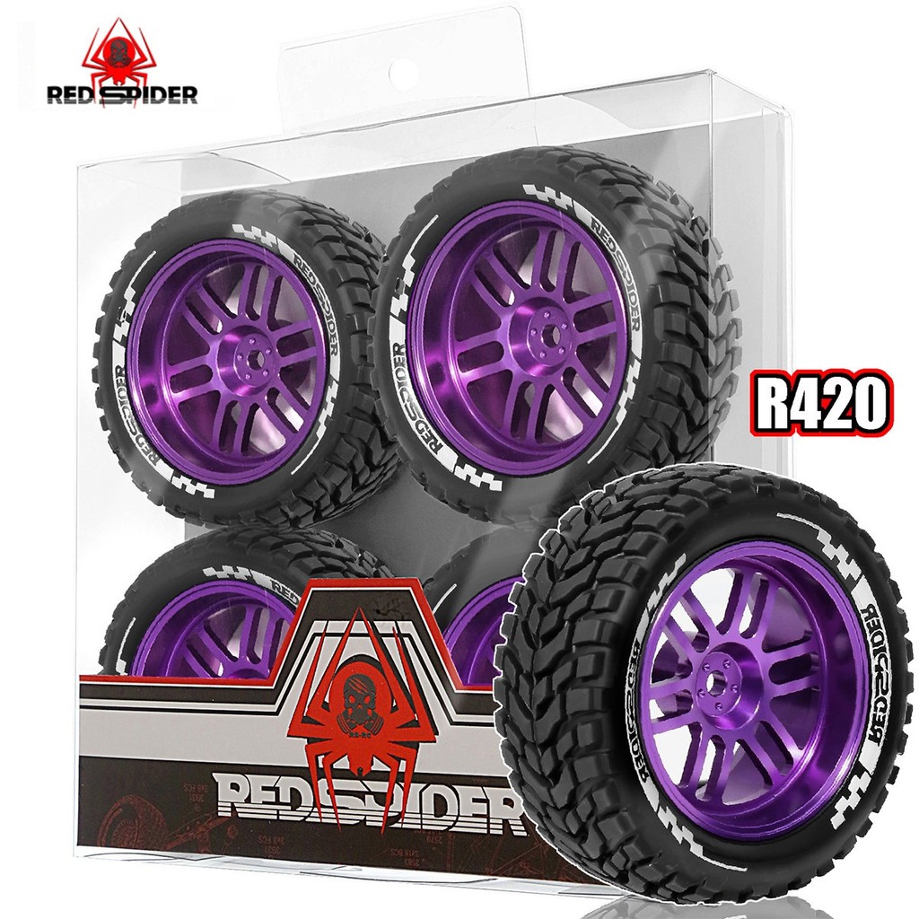 4 75 * 30mm 1 / 10 Kim Loại RC On-Road Wheel Lốp 2.95 "OD 12mm Hex cho 1 / 10 Tamiya TT01 TT02 XV02 XV01 WLtoys HSP Kyosho WR8 RedCat Sakura HPI