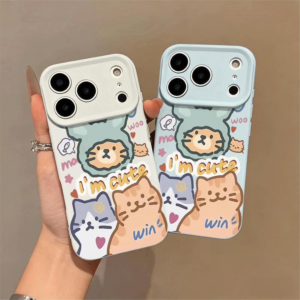 I'm cute cat collection cho iPhone 17pro trường hợp điện thoại 161514pro lỗ silicone
