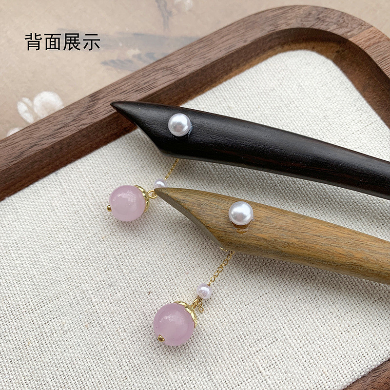 Kẹp Tóc Gỗ Đàn Hương 18cm - Phù Hợp Với Style Hanfu và Văn Học Hàng Ngày