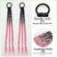 SHUPUN 1 Cặp Tóc Giả Bện Quyền Anh, Tóc Giả Thay Đổi Dần dần Bím Tóc Giả, Tóc Tổng Hợp Nữ Ins Y2K Mô Phỏng Tóc Giả Màu Chiên Bột Xoắn Phong Cách Bím Bẩn