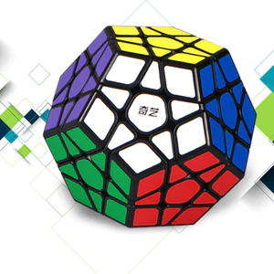 Phiên bản nhãn dán QiYi QiHeng Megaminx | Khối xếp hình 12 mặt chuyên nghiệp 3x3 Dodecahedron Đen / Màu KNNE