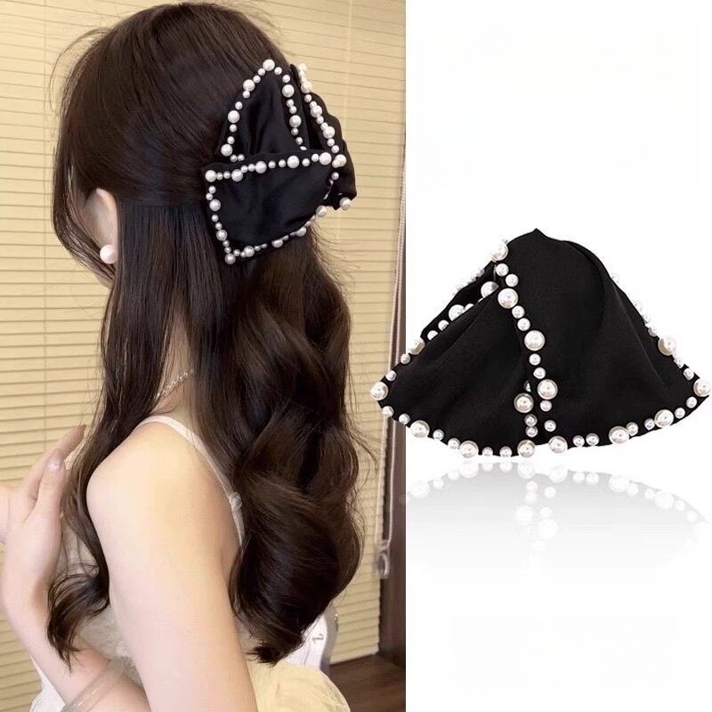 Kẹp tóc cao cấp màu đen phong cách Hàn Quốc, rất phù hợp