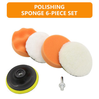 Bộ 6 Miếng Đánh Bóng Xe Hơi 3/4/5 Inch Chất Lượng Cao Bền Bỉ, Dụng Cụ Chăm Sóc Xe