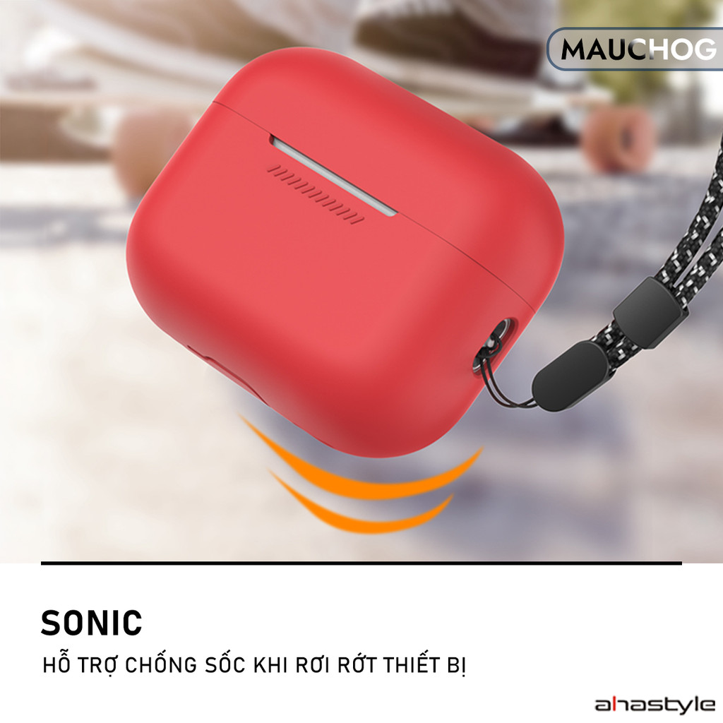 Ốp Lưng Trơn Basic Nhiều Màu Chất Liệu Silica Gel Mềm Mại Chống Bẩn Cho Airpods Pro 3 2 Airpods 4