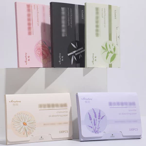 【Roshy】dụng cụ dặm lại lớp trang điểm. Giấy thấm dầu mặt giấy tẩy trang cầm tay loại bỏ dầu thừa