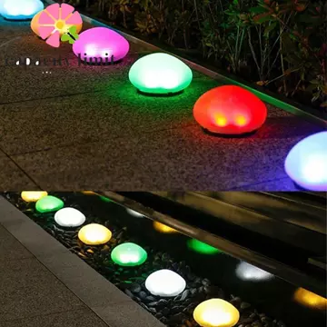Đèn năng lượng mặt trời LED giới hạn NĂNG LƯỢNG, Đèn năng lượng mặt trời hình đá cuội không thấm nước, Tiết kiệm năng lượng mặt trời mờ chạy bằng năng lượng mặt trời tự động bật / tắt Đèn bãi cỏ năng 