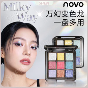 D.G Bảng phấn mắt chín màu Chameleon Khoai tây băm Ngọc trai nhấp nháy Màu sắc tinh tế hun khói Giai đoạn trang điểm Phấn mắt