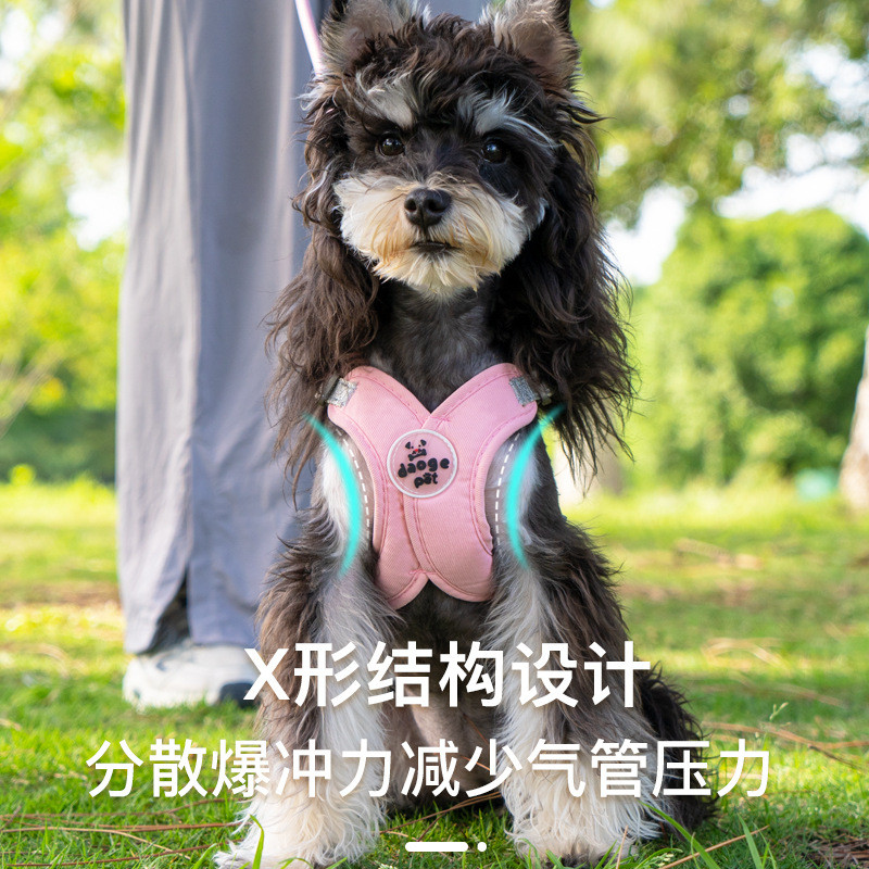 【Ready Stock】 New Pet Hand Holding Rope Vest-Style Dog Breast Strap Reflective Dog Hand Holding Rope Pet Supplies 792h