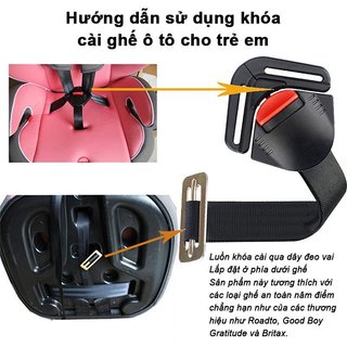 Khóa dây đeo an toàn ghế ô tô có thể điều chỉnh chống trượt bền an toàn đáng tin cậy cho trẻ em Xe ô tô 3-15 tuổi