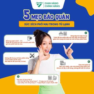 Xúc Xích Phô Mai Mozzarella  500g – Nhân Tan Chảy, Thịt Gà & Heo, Hương Vị Kiểu Thái