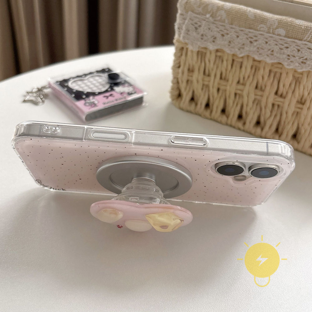 Phone Case For iPhone 17 Pro Max 16 15 14 13 with Griptok TPU Magnetic Splash-ink Aesthetic Korean Cute