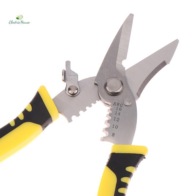 [Nhà Điện] Kìm điện đa chức năng cắt/uốn/tước/kéo dây cầm tay