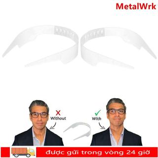 METALWRK Áo Sơ Mi Hỗ Trợ Cổ Shaper, Cổ Áo Có Thể Điều Chỉnh Áo Đứng Cổ Dụng Cụ, Cổ Slick Stays Bundle Kit Áo Sơ Mi Chống Cuộn Cố Định Shaper